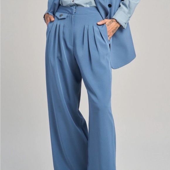 THE FRANKIE SHOP ELENI PLEATED PANTS / TROUSERS - Picture 3 of 8